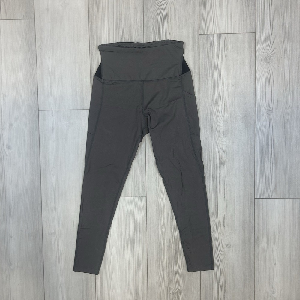 Tommie Copper Women's Small Gray Lower Back Support Active Pull-On Capri Pants